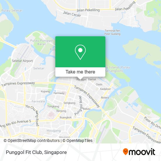 Punggol Fit Club map