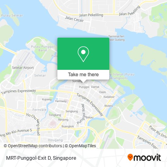 MRT-Punggol-Exit D map