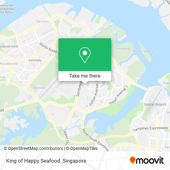King of Happy Seafood map
