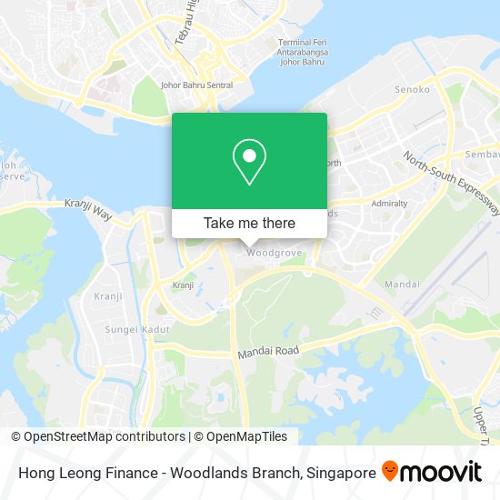 Hong Leong Finance - Woodlands Branch map