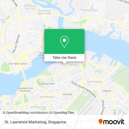 St. Lawrence Marketing map