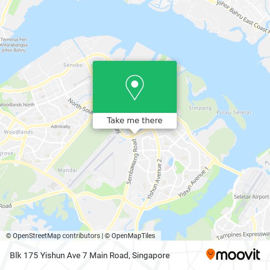 Blk 175 Yishun Ave 7 Main Road map