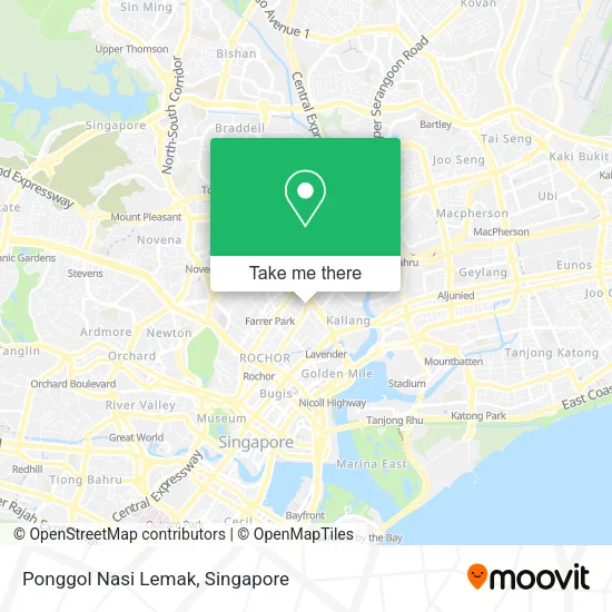 Ponggol Nasi Lemak map