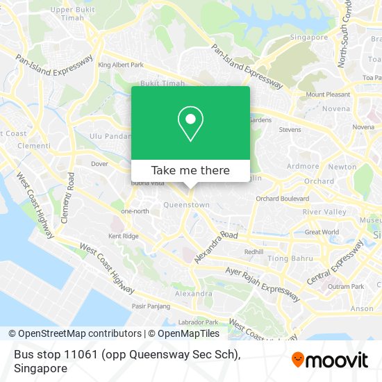 Bus stop 11061 (opp Queensway Sec Sch) map