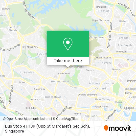 Bus Stop 41109 (Opp St Margaret's Sec Sch) map