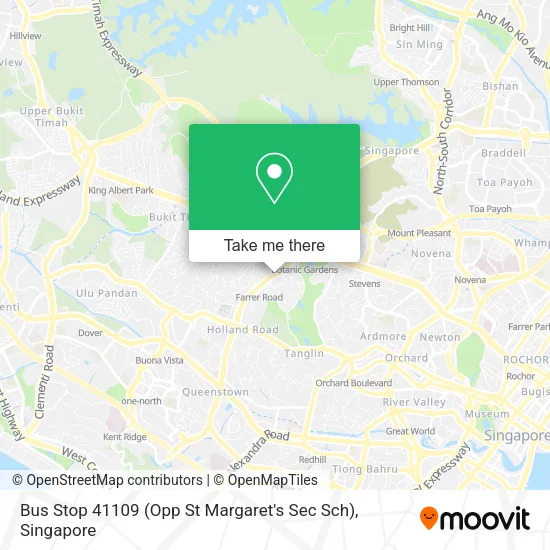 Bus Stop 41109 (Opp St Margaret's Sec Sch) map