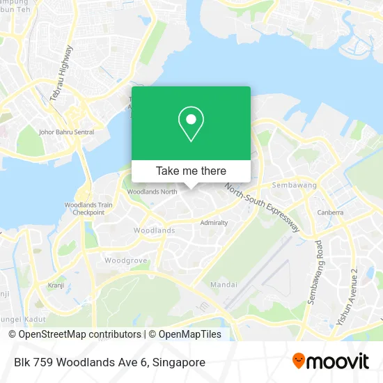 Blk 759 Woodlands Ave 6地图