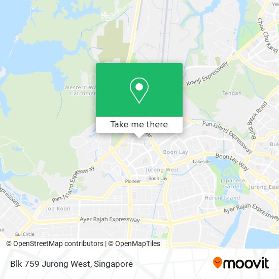 Blk 759 Jurong West map