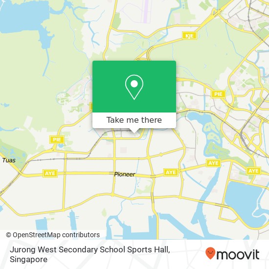 Jurong West Secondary School Sports Hall map