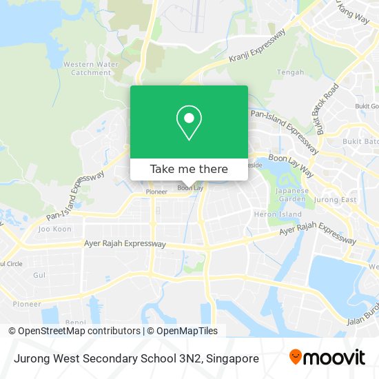 Jurong West Secondary School 3N2 map