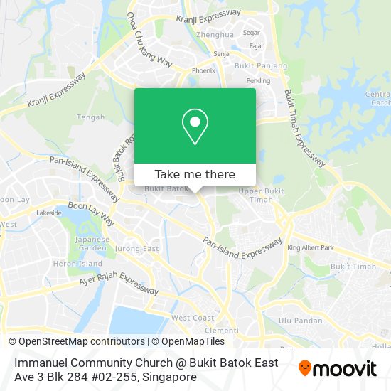 Immanuel Community Church @ Bukit Batok East Ave 3 Blk 284 #02-255地图