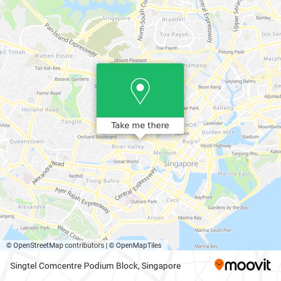 Singtel Comcentre Podium Block map