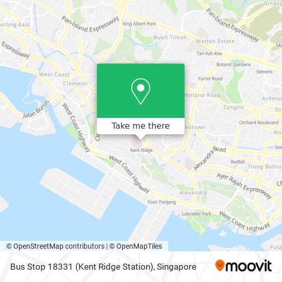 Bus Stop 18331 (Kent Ridge Station) map