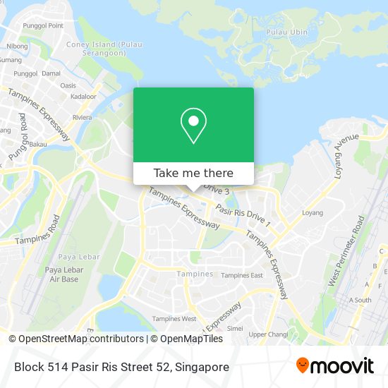 Block 514 Pasir Ris Street 52 map