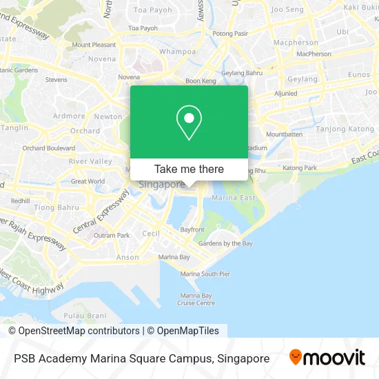 PSB Academy Marina Square Campus map