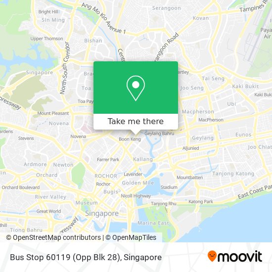 Bus Stop 60119 (Opp Blk 28) map