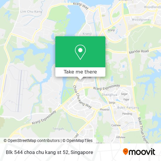 Blk 544 choa chu kang st 52 map