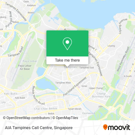 AIA Tampines Call Centre map