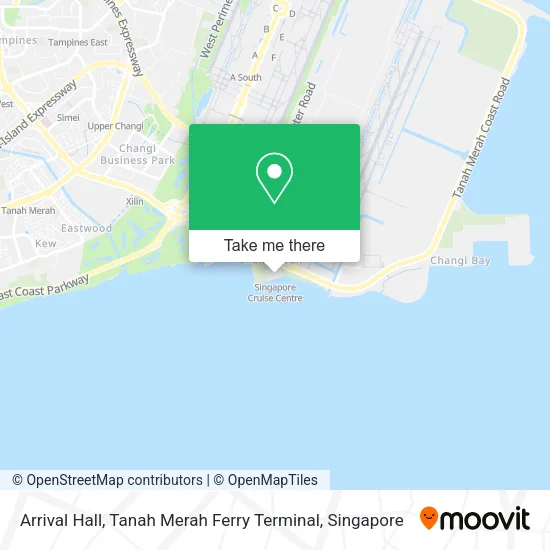Arrival Hall, Tanah Merah Ferry Terminal地图