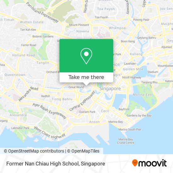 Former Nan Chiau High School map