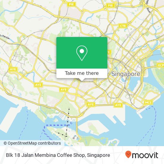 Blk 18 Jalan Membina Coffee Shop地图