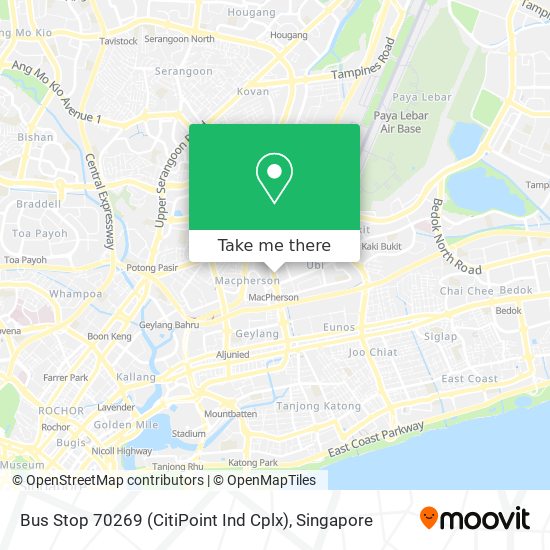 Bus Stop 70269 (CitiPoint Ind Cplx) map