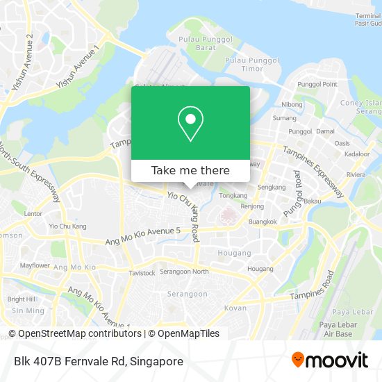 Blk 407B Fernvale Rd map