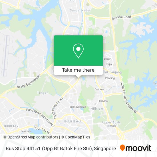 Bus Stop 44151 (Opp Bt Batok Fire Stn) map