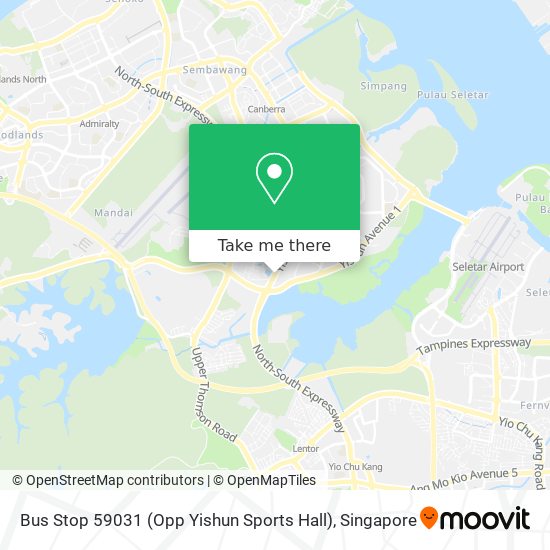 Bus Stop 59031 (Opp Yishun Sports Hall) map