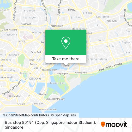 Bus stop 80191 (Opp. Singapore Indoor Stadium)地图