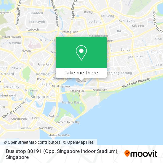 Bus stop 80191 (Opp. Singapore Indoor Stadium) map