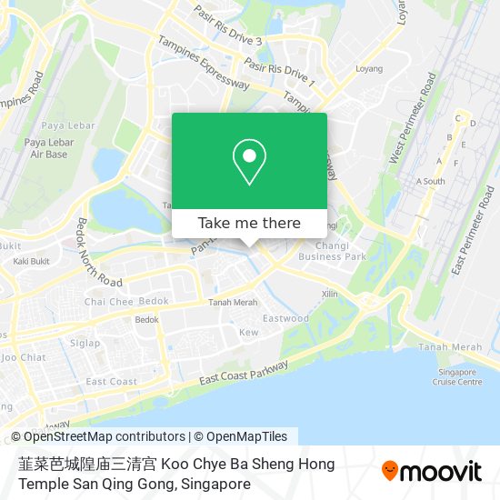 韮菜芭城隍庙三清宫 Koo Chye Ba Sheng Hong Temple San Qing Gong地图
