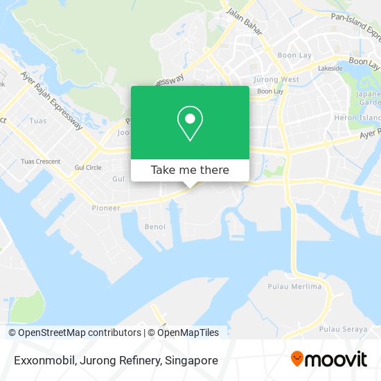 Exxonmobil, Jurong Refinery map