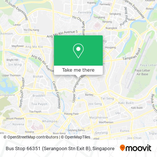 Bus Stop 66351 (Serangoon Stn Exit B) map