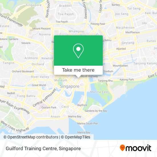 Guilford Training Centre map