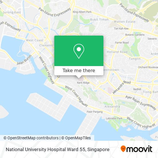 National University Hospital Ward 55 map