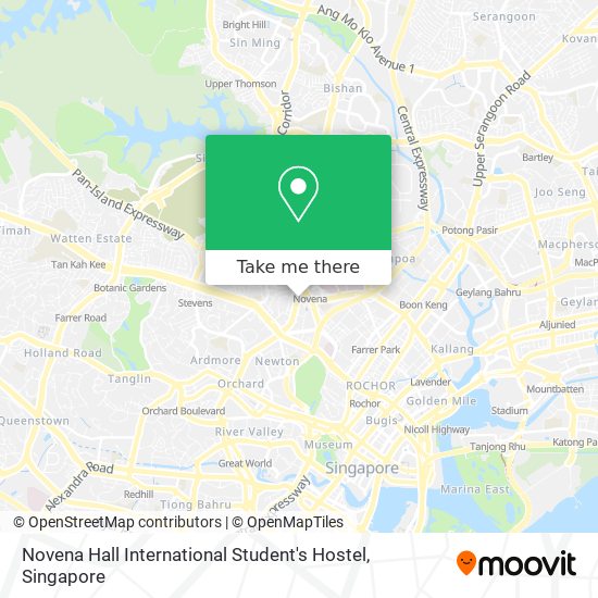 Novena Hall International Student's Hostel map