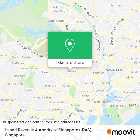 Inland Revenue Authority of Singapore (IRAS) map