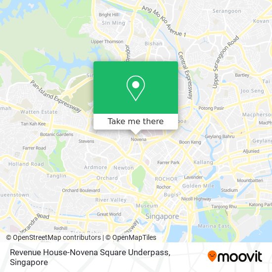 Revenue House-Novena Square Underpass map