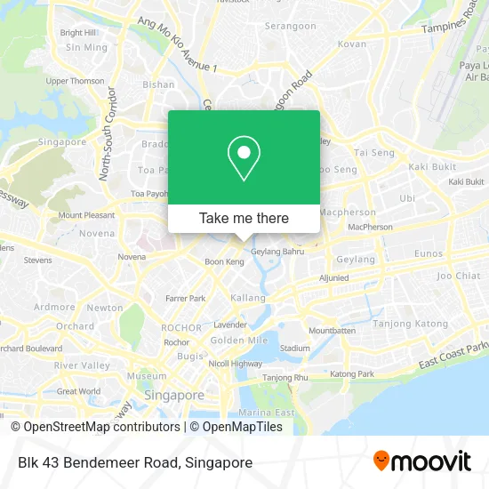 Blk 43 Bendemeer Road map