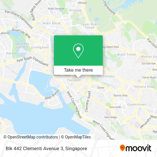 Blk 442 Clementi Avenue 3地图