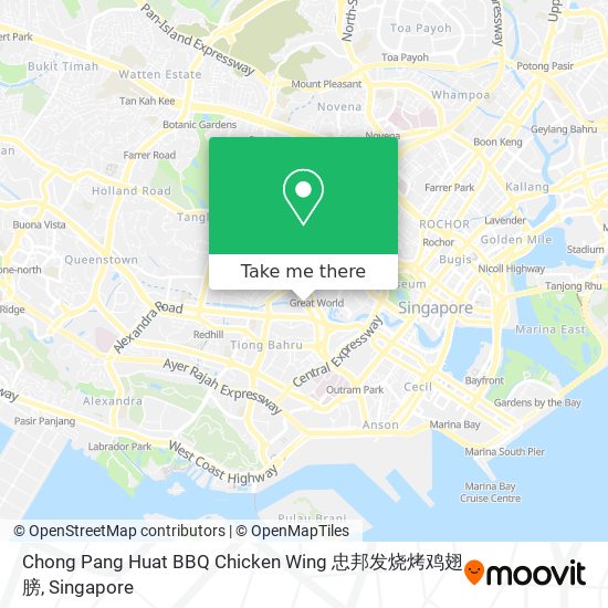 Chong Pang Huat BBQ Chicken Wing 忠邦发烧烤鸡翅膀 map