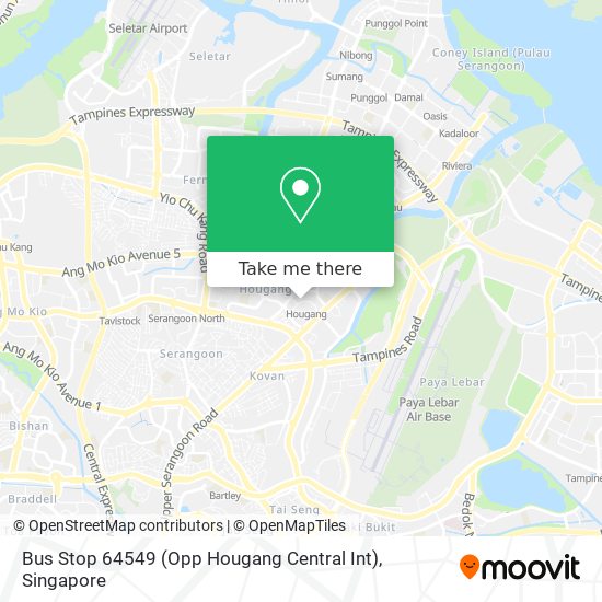 Bus Stop 64549 (Opp Hougang Central Int) map
