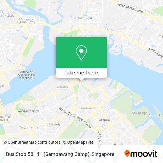 Bus Stop 58141 (Sembawang Camp)地图