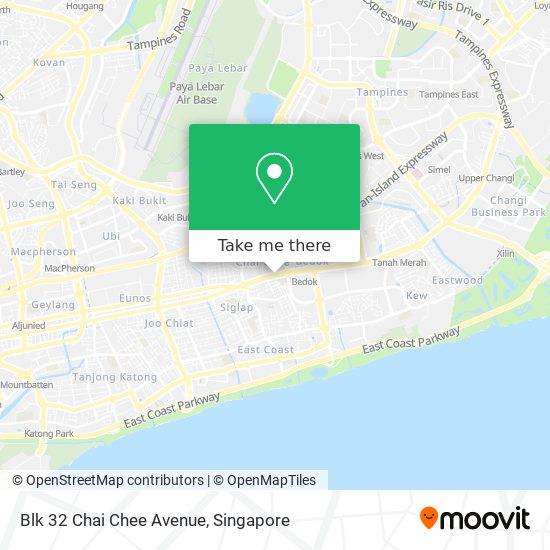 Blk 32 Chai Chee Avenue map