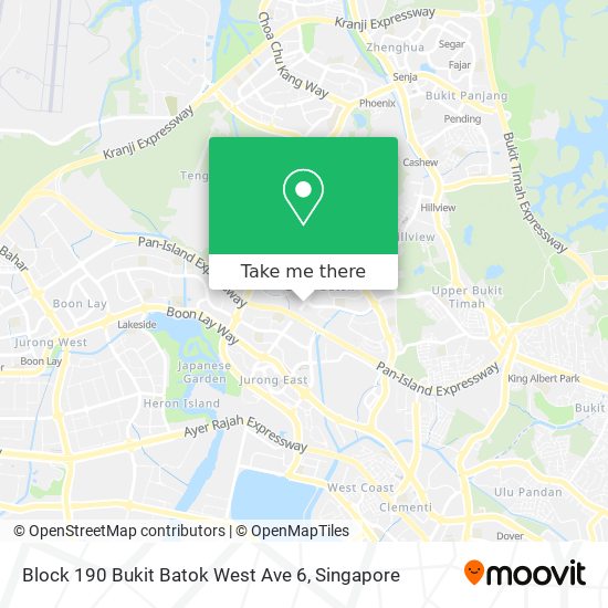 Block 190 Bukit Batok West Ave 6 map