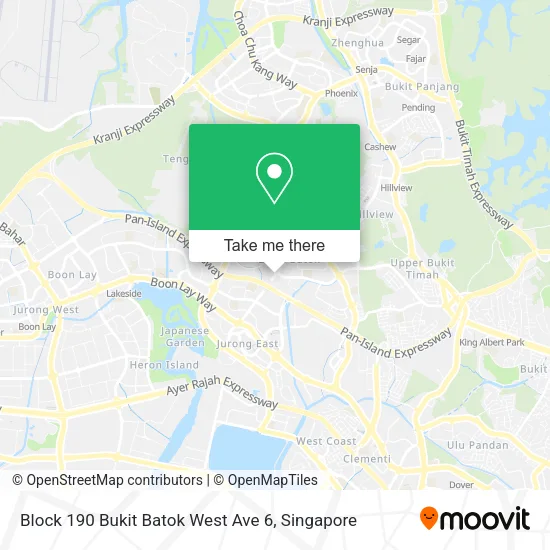 Block 190 Bukit Batok West Ave 6 map