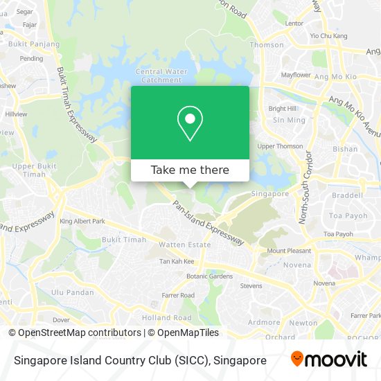 Singapore Island Country Club (SICC) map