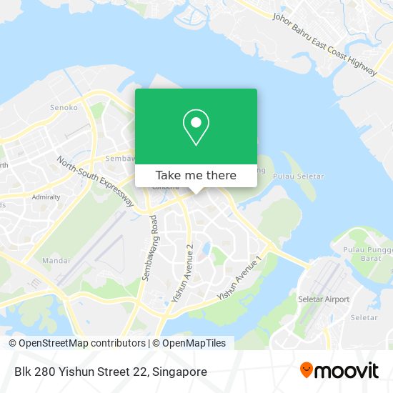 Blk 280 Yishun Street 22 map