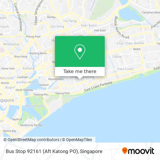 Bus Stop 92161 (Aft Katong PO) map